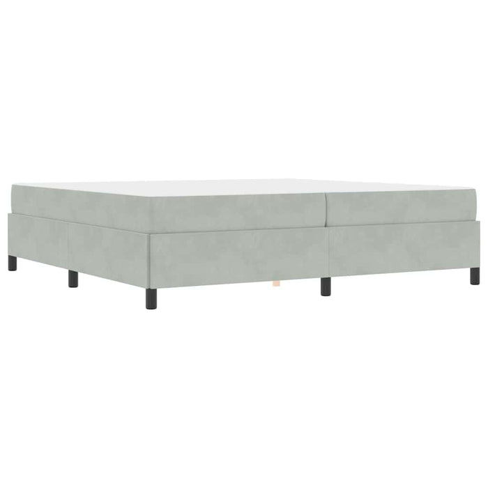 vidaXL Struttura del letto Grigio chiaro, Grigio e Bianco 200 x 200 cm
