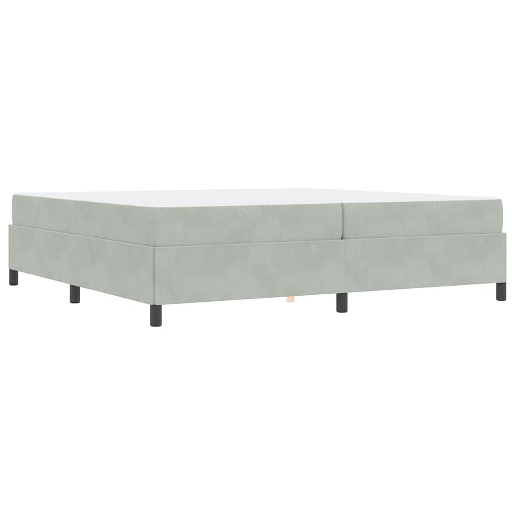 vidaXL Struttura del letto Grigio chiaro, Grigio e Bianco 200 x 200 cm