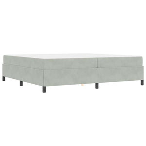 vidaXL Struttura del letto Grigio chiaro, Grigio e Bianco 200 x 200 cm