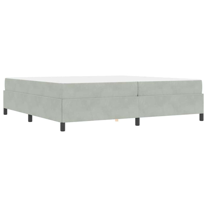 vidaXL Struttura del letto Grigio chiaro, Grigio e Bianco 200 x 200 cm