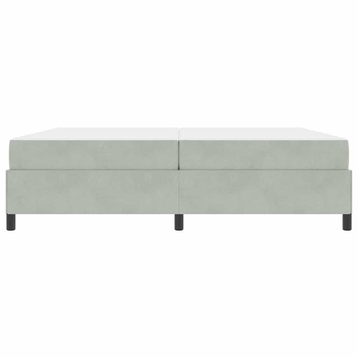 vidaXL Struttura del letto Grigio chiaro, Grigio e Bianco 200 x 200 cm