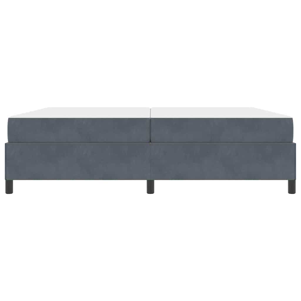 vidaXL Struttura del letto Grigio scuro, Grigio e Bianco 200 x 200 cm