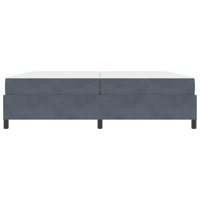 vidaXL Struttura del letto Grigio scuro, Grigio e Bianco 200 x 200 cm