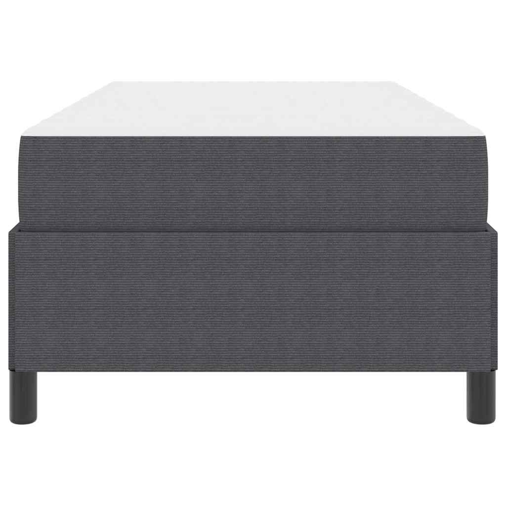 vidaXL Struttura del letto Grigio scuro 90 x 190 cm