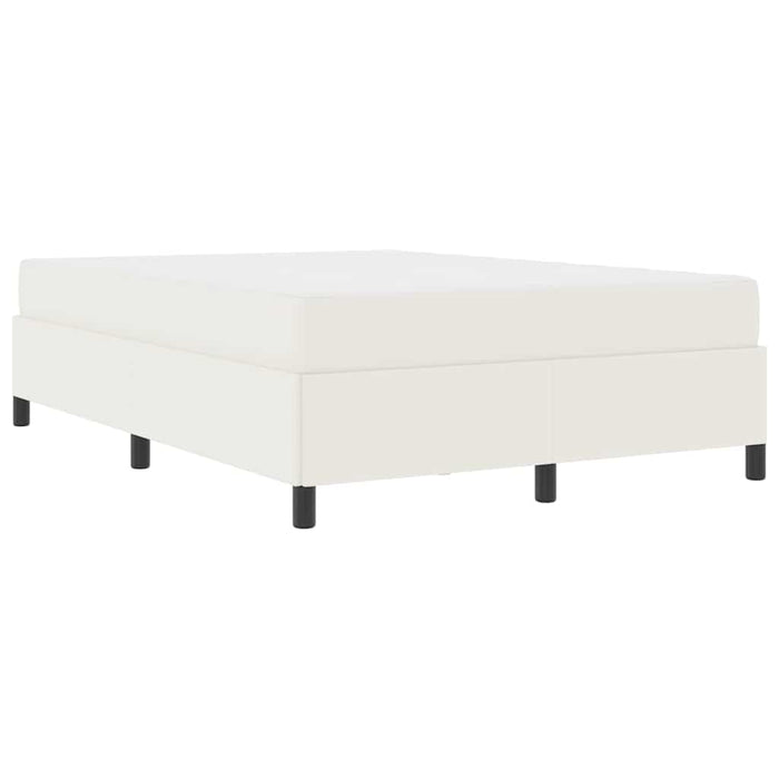 vidaXL Struttura del letto Crema 140 x 200 cm