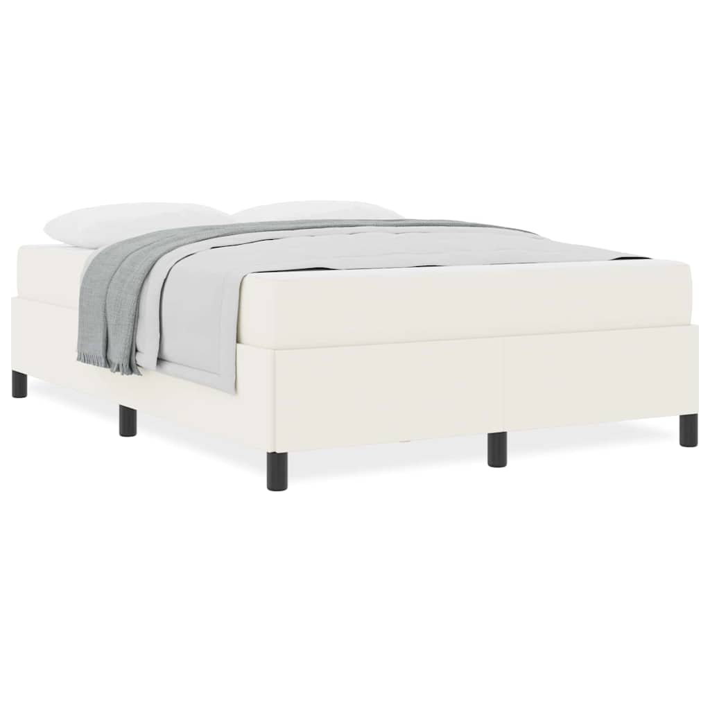 vidaXL Struttura del letto Crema 140 x 200 cm