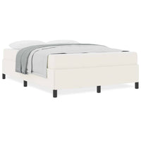 vidaXL Struttura del letto Crema 140 x 200 cm