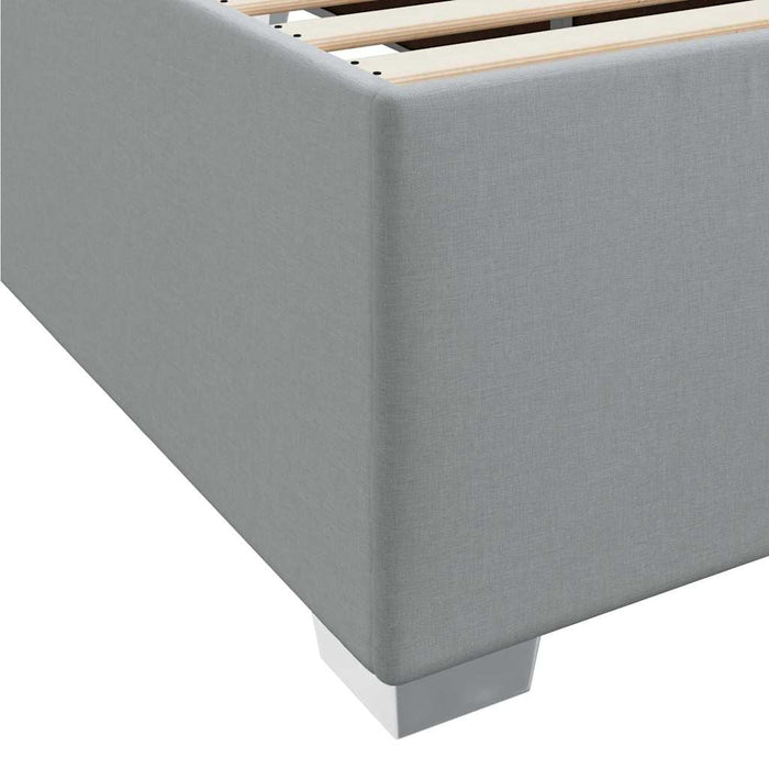 vidaXL Struttura del letto Grigio chiaro 90 x 190 cm Tessuto