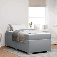 vidaXL Struttura del letto Grigio chiaro 90 x 190 cm Tessuto