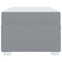 vidaXL Struttura del letto Grigio chiaro 90 x 190 cm Tessuto