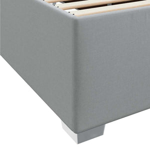 vidaXL Struttura del letto Grigio chiaro 90 x 200 cm Tessuto