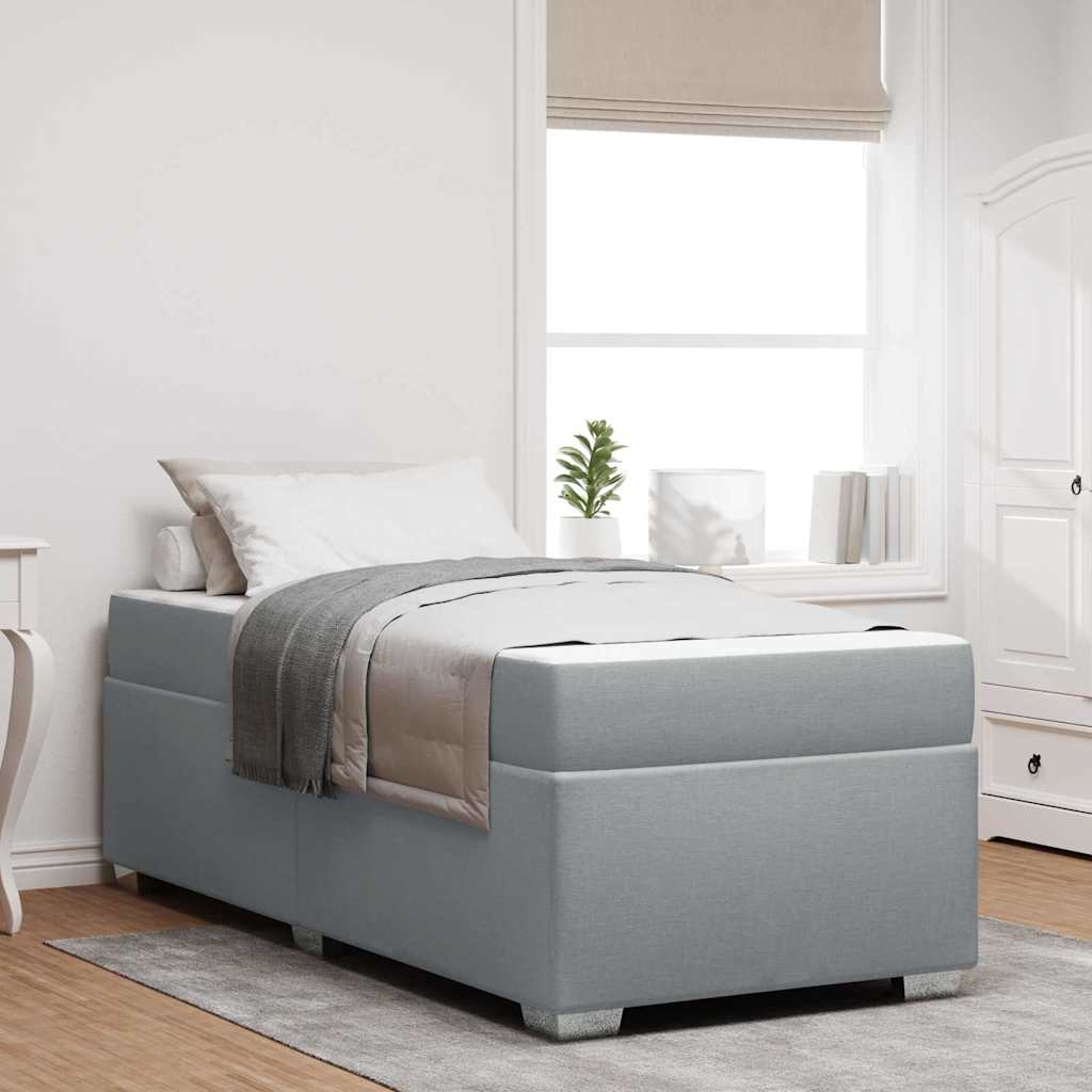 vidaXL Struttura del letto Grigio chiaro 90 x 200 cm Tessuto