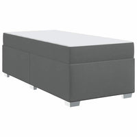vidaXL Struttura del letto Grigio scuro 90 x 200 cm Tessuto