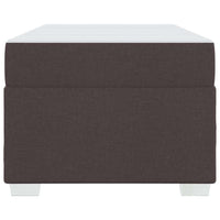 vidaXL Struttura del letto Marrone scuro 100 x 200 cm Tessuto