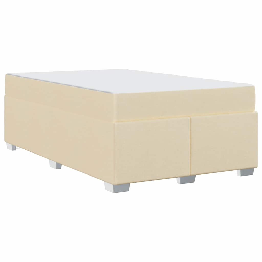 vidaXL Struttura del letto Crema 120 x 190 cm Tessuto