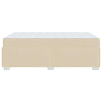 vidaXL Struttura del letto Crema 120 x 190 cm Tessuto