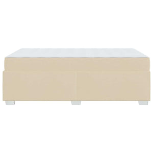vidaXL Struttura del letto Crema 120 x 190 cm Tessuto