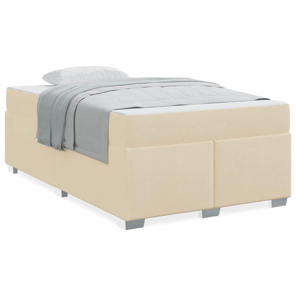 vidaXL Struttura del letto Crema 120 x 190 cm Tessuto