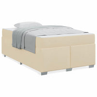 vidaXL Struttura del letto Crema 120 x 190 cm Tessuto