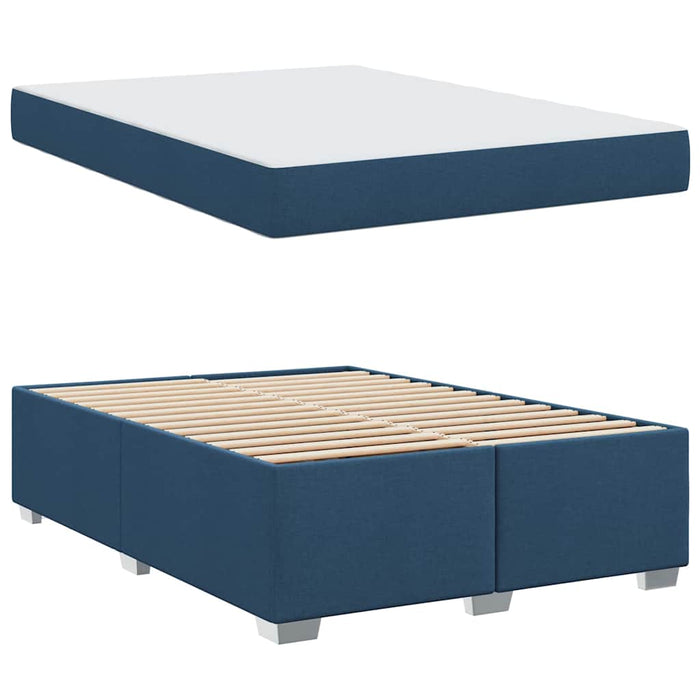 vidaXL Struttura del letto Blu 160 x 200 cm Tessuto