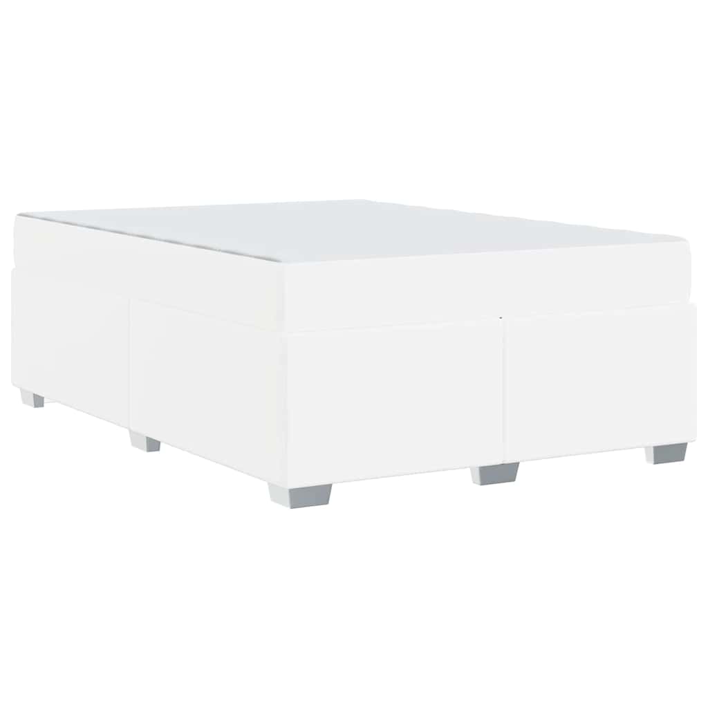 vidaXL Struttura del letto Bianco 160 x 200 cm Pelle sintetica