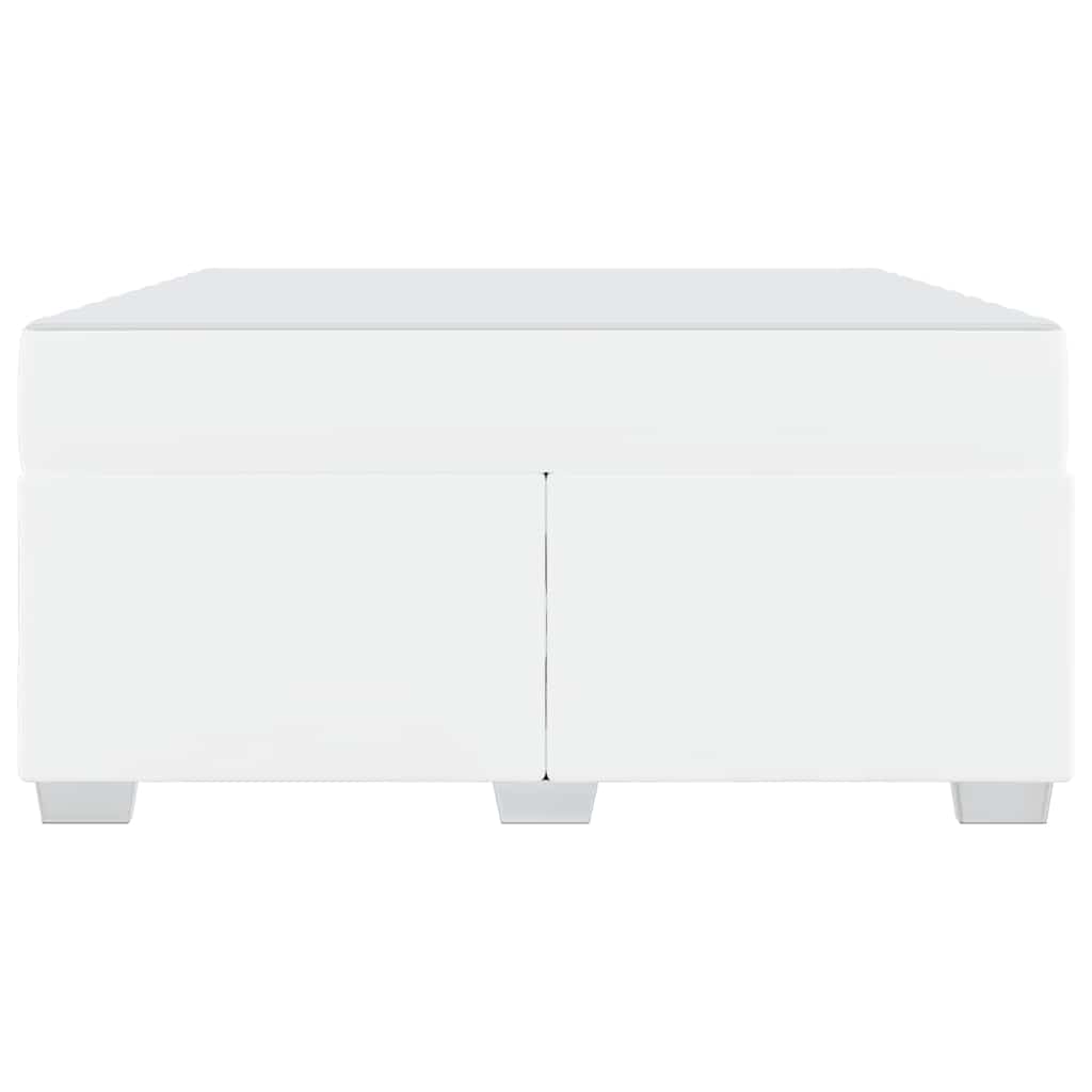 vidaXL Struttura del letto Bianco 160 x 200 cm Pelle sintetica