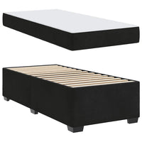 vidaXL Struttura letto con materasso Nero 90 x 200 cm Velluto