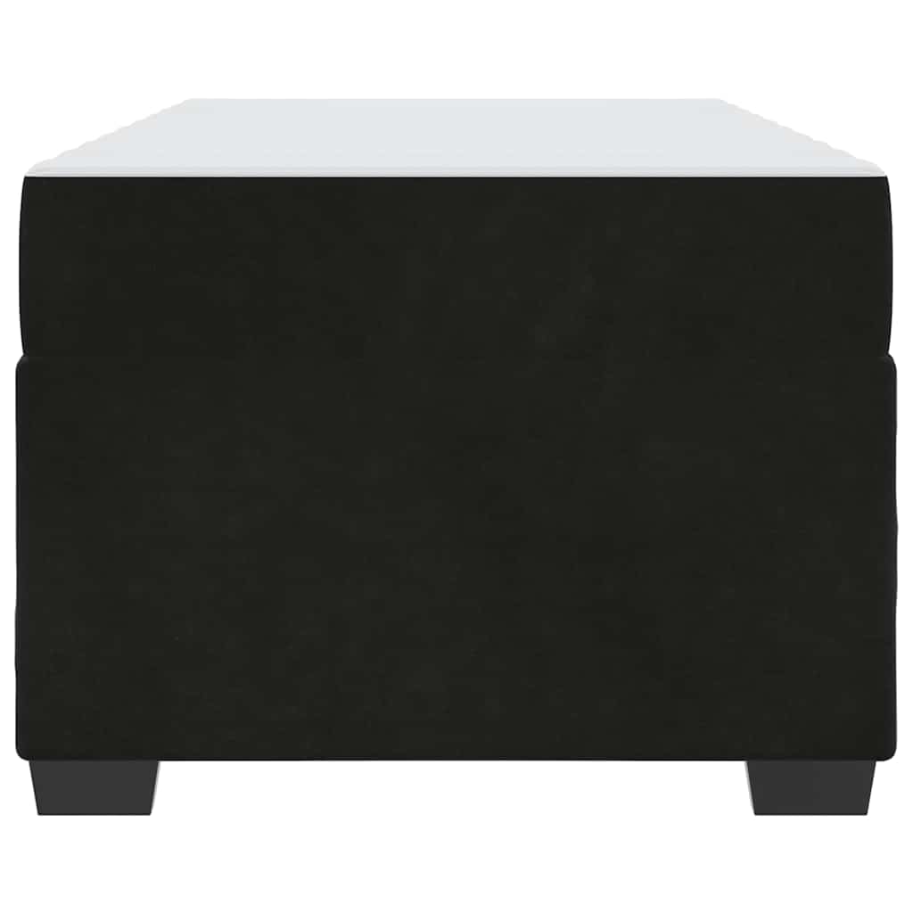 vidaXL Struttura letto con materasso Nero 90 x 200 cm Velluto