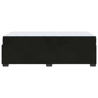 vidaXL Struttura letto con materasso Nero 90 x 200 cm Velluto