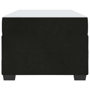 vidaXL Struttura letto con materasso Nero 100 x 200 cm Velluto
