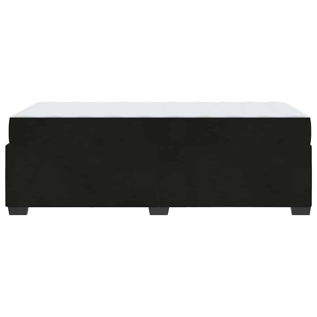 vidaXL Struttura letto con materasso Nero 100 x 200 cm Velluto