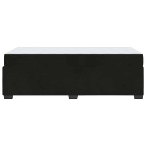 vidaXL Struttura letto con materasso Nero 100 x 200 cm Velluto