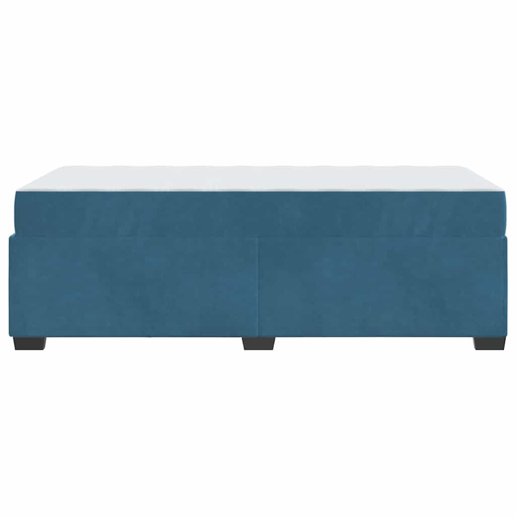 vidaXL Struttura del letto Blu scuro 100 x 200 cm Velluto