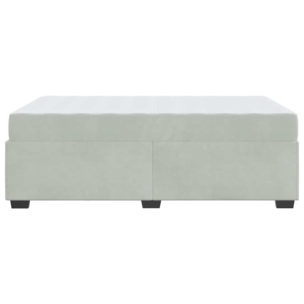 vidaXL Struttura letto con materasso Grigio chiaro 120 x 200 cm