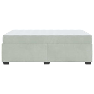 vidaXL Struttura letto con materasso Grigio chiaro 120 x 200 cm