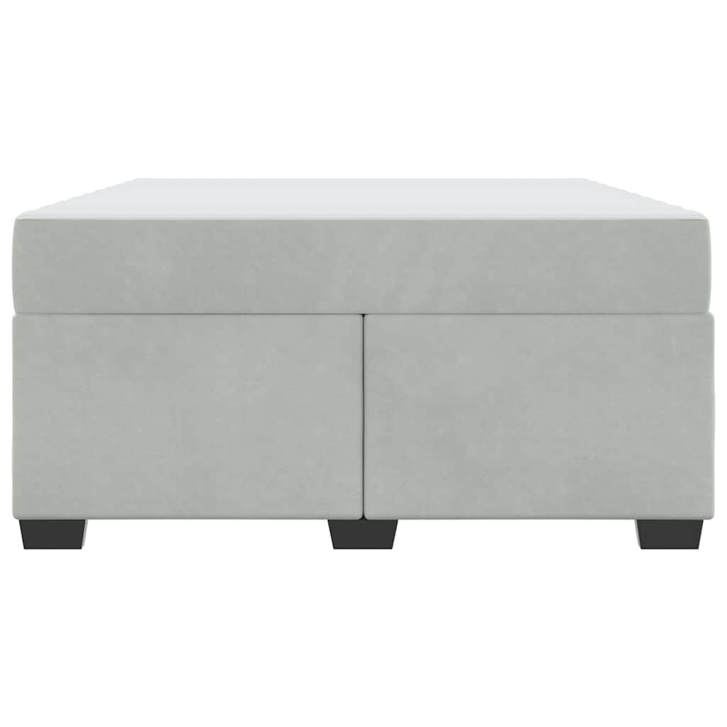 vidaXL Struttura letto con materasso Grigio chiaro 140 x 200 cm