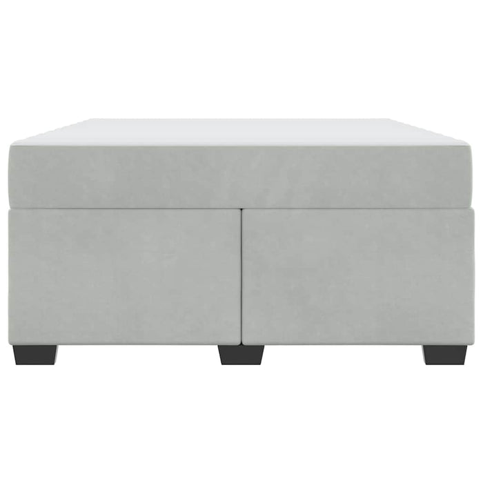 vidaXL Struttura letto con materasso Grigio chiaro 140 x 200 cm