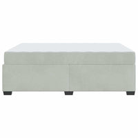 vidaXL Struttura letto con materasso Grigio chiaro 160 x 200 cm