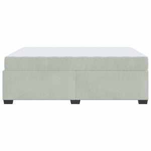 vidaXL Struttura letto con materasso Grigio chiaro 160 x 200 cm