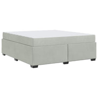 vidaXL Struttura letto con materasso Grigio chiaro 180 x 200 cm