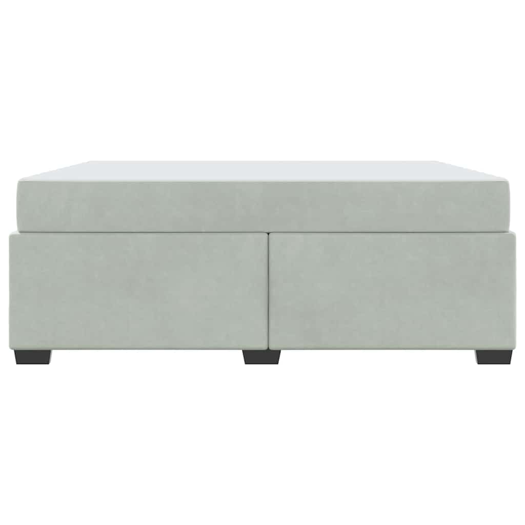 vidaXL Struttura letto con materasso Grigio chiaro 180 x 200 cm