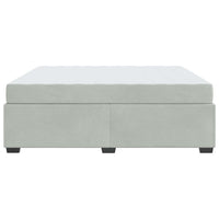 vidaXL Struttura letto con materasso Grigio chiaro 180 x 200 cm