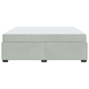 vidaXL Struttura letto con materasso Grigio chiaro 180 x 200 cm