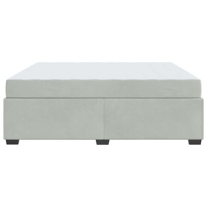 vidaXL Struttura letto con materasso Grigio chiaro 180 x 200 cm