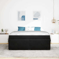 vidaXL Struttura del letto con materasso Nero 180 x 200 cm Velluto