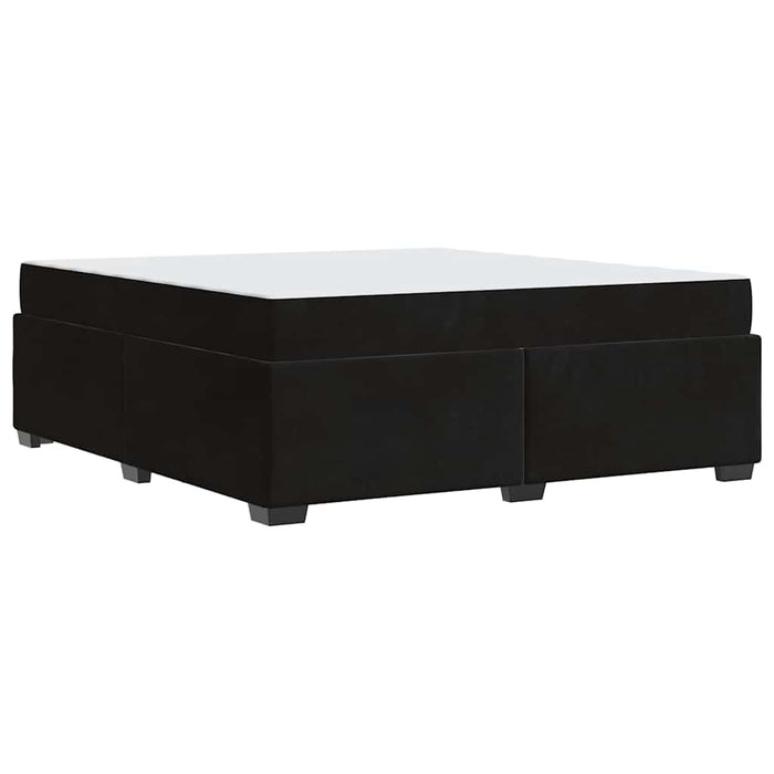 vidaXL Struttura del letto con materasso Nero 180 x 200 cm Velluto
