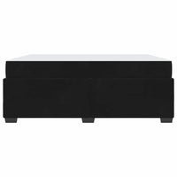 vidaXL Struttura del letto con materasso Nero 180 x 200 cm Velluto