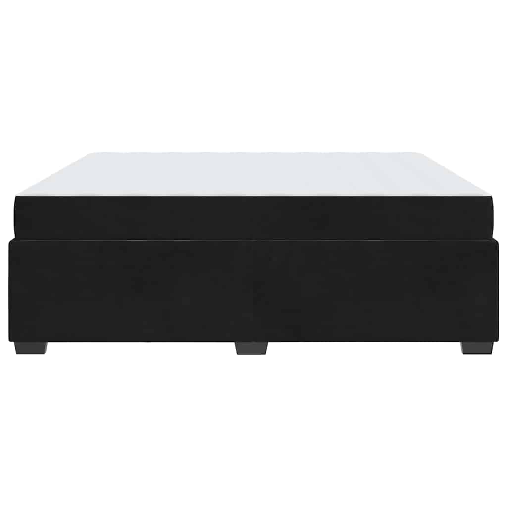 vidaXL Struttura del letto con materasso Nero 180 x 200 cm Velluto