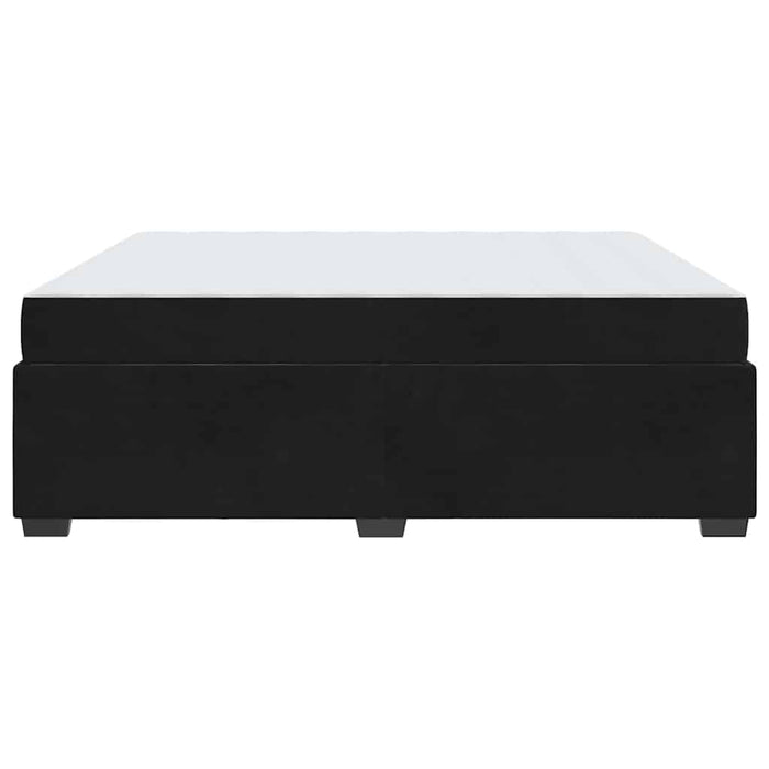 vidaXL Struttura del letto con materasso Nero 180 x 200 cm Velluto