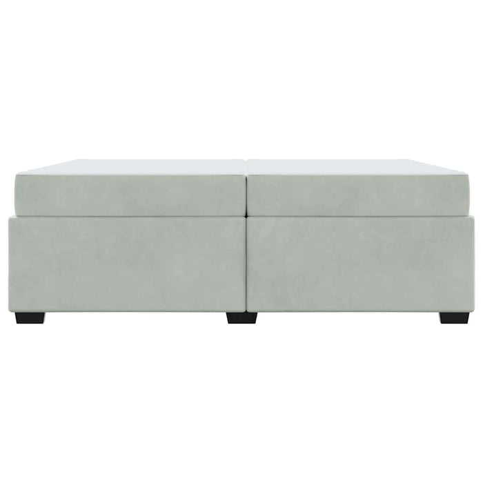 vidaXL Struttura del letto Grigio chiaro 200 x 200 cm Velluto